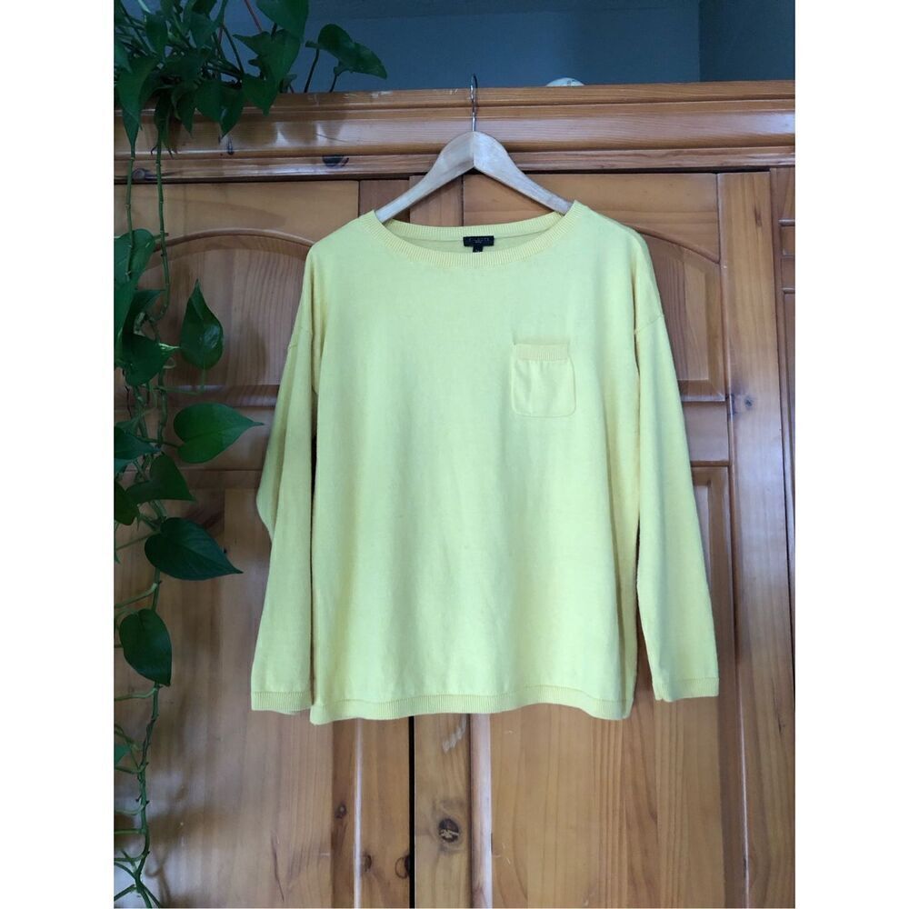 J.CREW Womens Long Sleeve Cotton-Wool Blend Teddie Sweater SZ PL - Picture 2 of 11